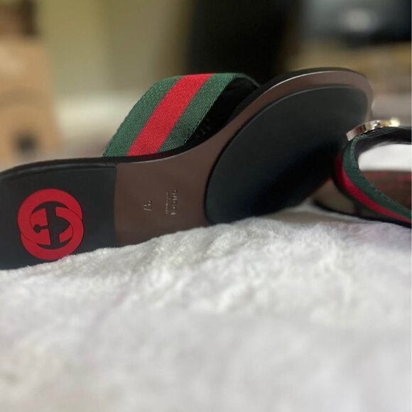 Gucci Kika Web Thong Sandals - Picture 4 of 5